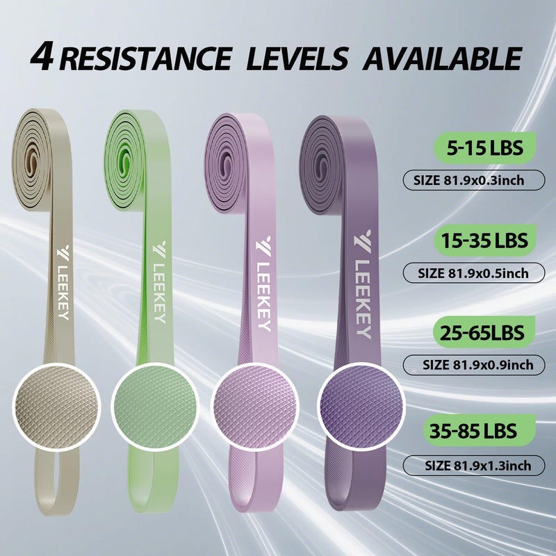 Leekey Resistance Bands, Exercise Bands,Pull Up Assist Bands - Bands for Working Out,Band for Men and Women Fitness Training, Physical Therapy,Home Workouts - Image 2